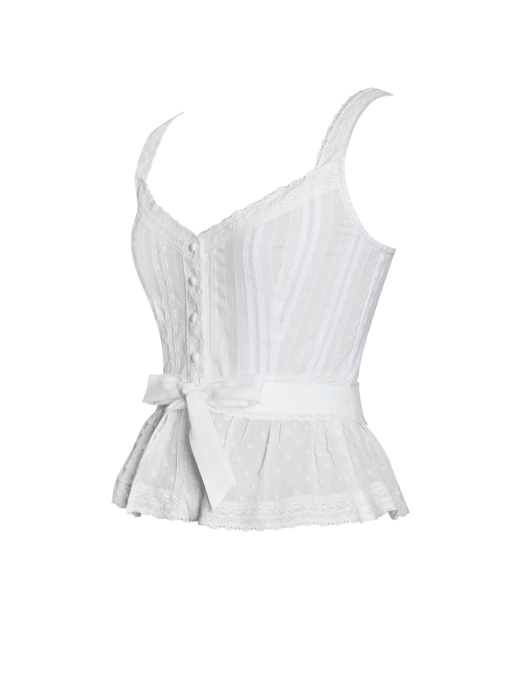 Aliya Cotton Poplin Button Up Sleeveless Top