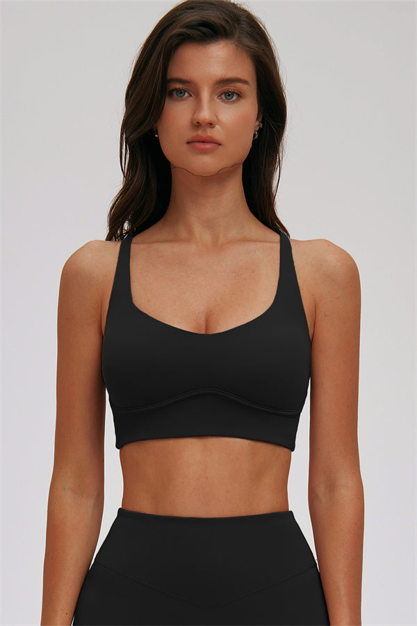 Kinetic Cross Back High Support Sports Bra