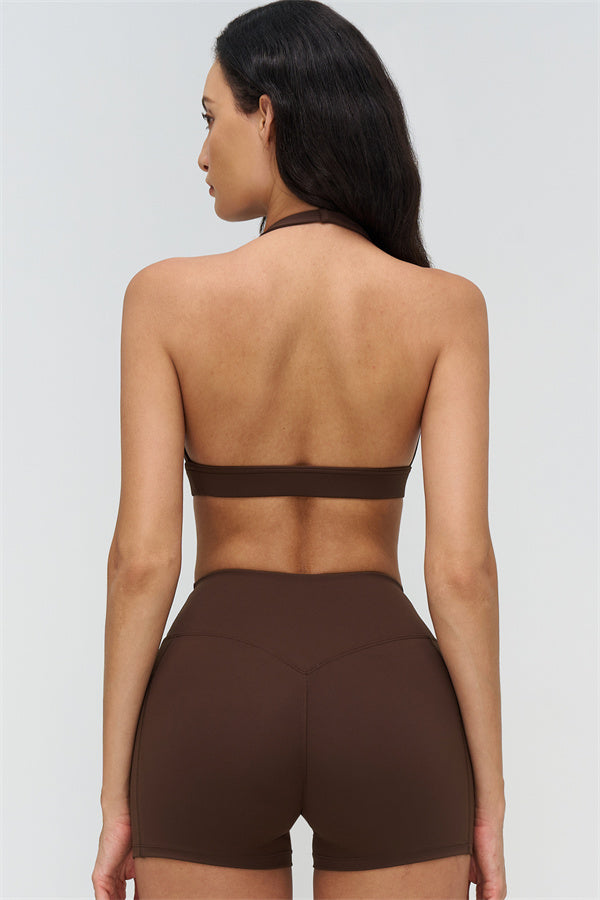 Sports Bra and Shorts 2-Piece Set – Seamless Sculpting