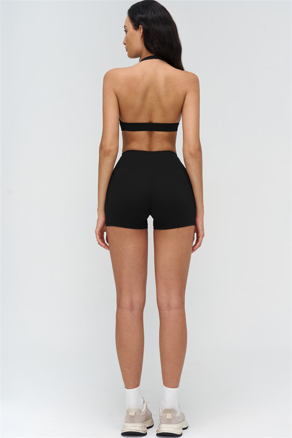 Sports Bra and Shorts 2-Piece Set – Seamless Sculpting