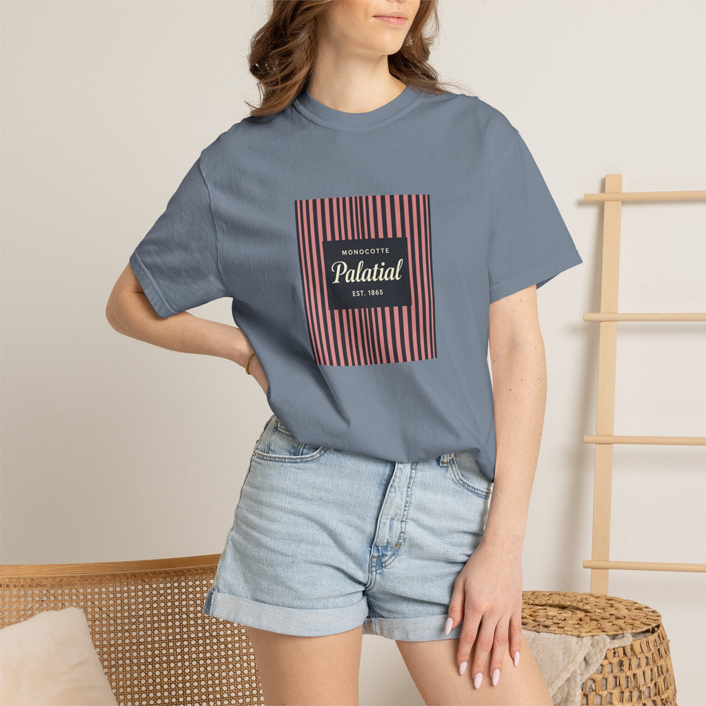 Palatial Stripes T-Shirt — Vintage Striped Graphic Tee