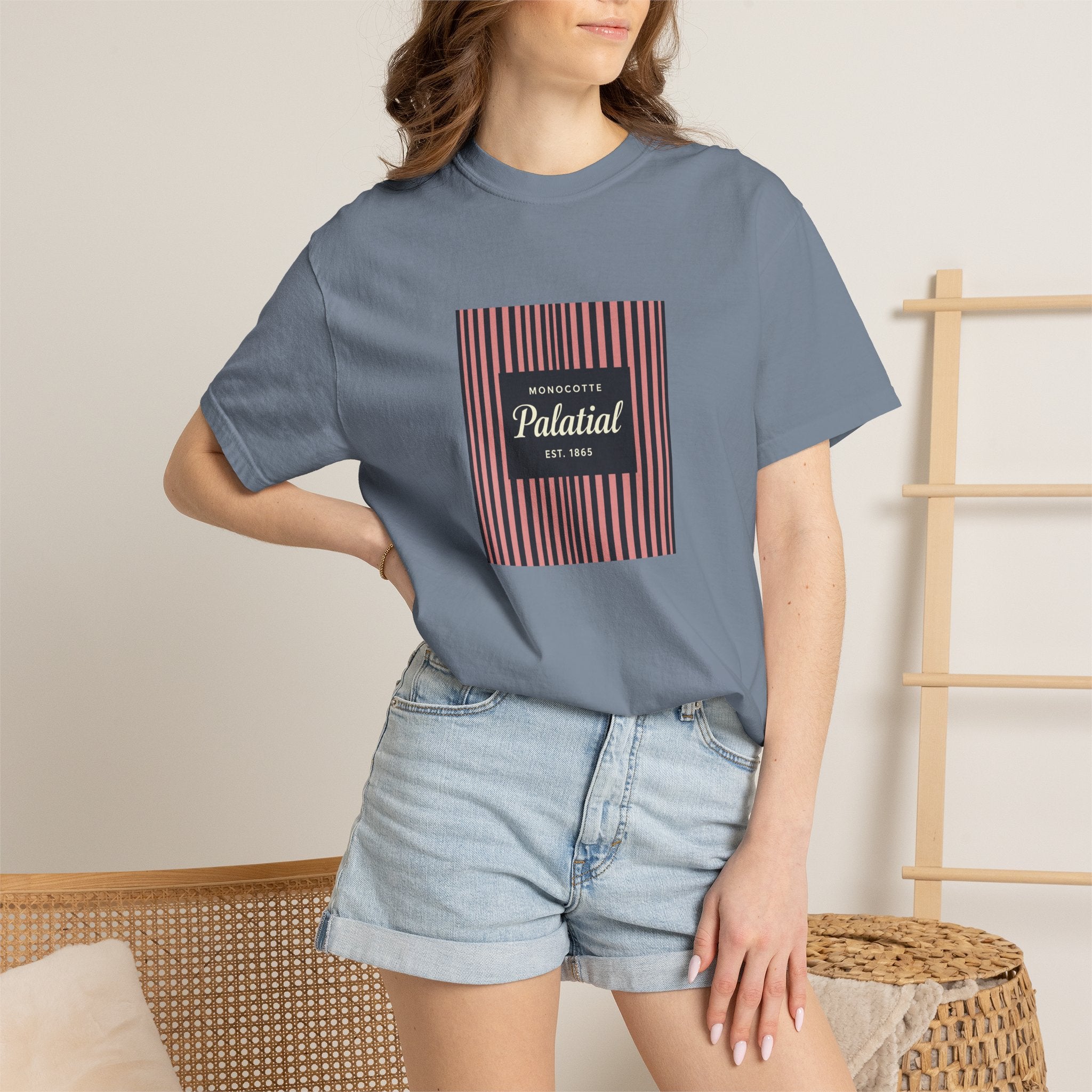 Palatial Stripes T-Shirt — Vintage Striped Graphic Tee