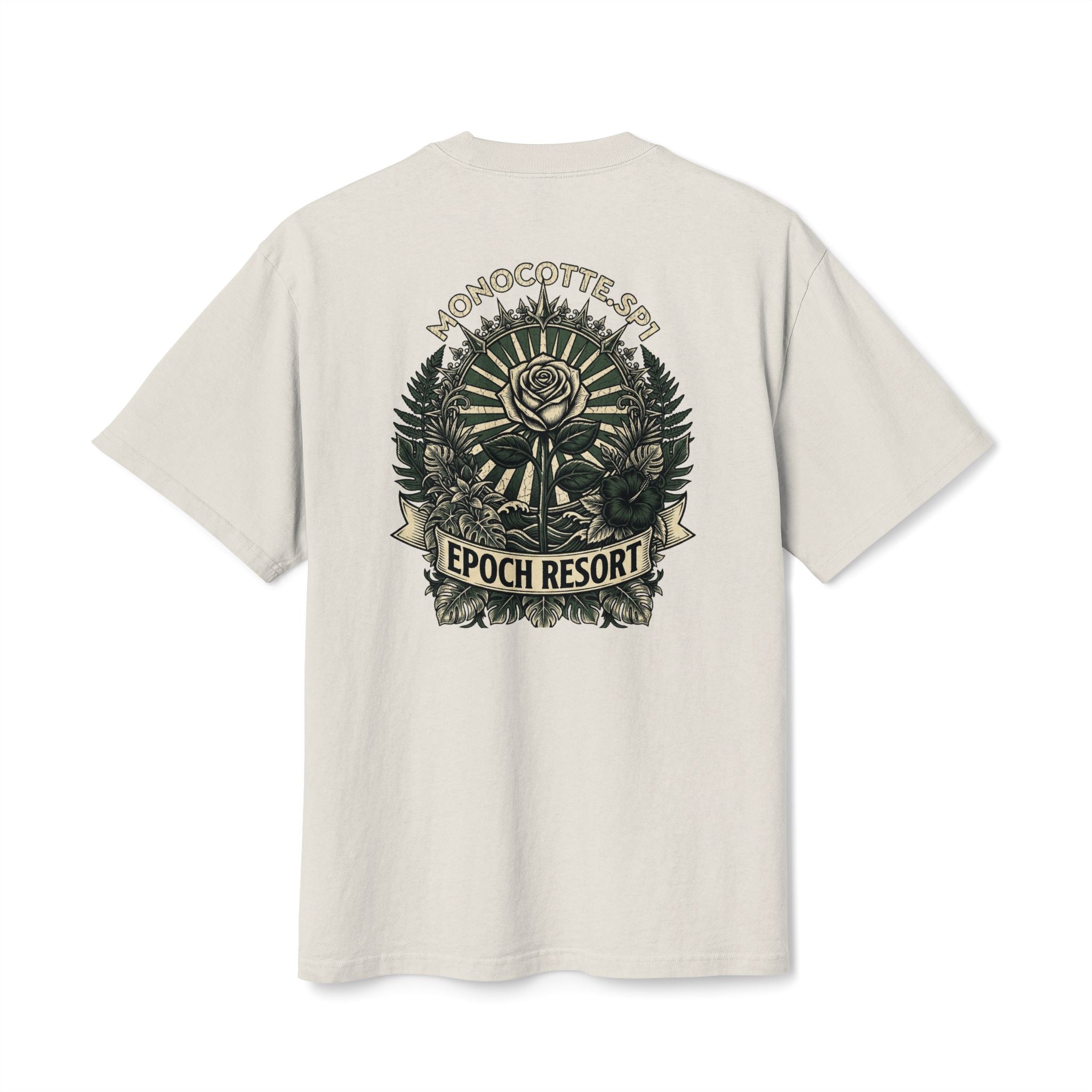 Epoch Resort Graphic Tee — Monocotte.sp1, Vintage Botanical Design
