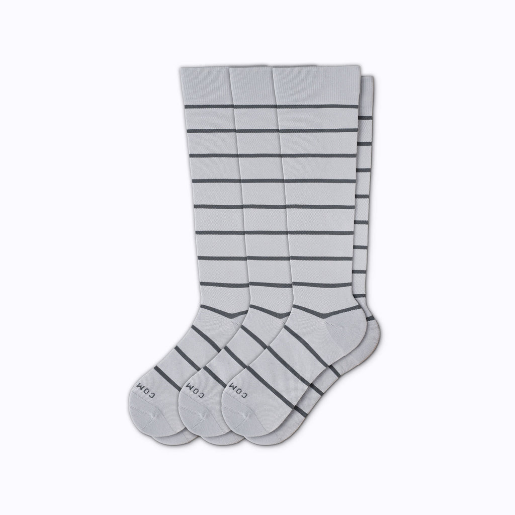 Knee-High Compression Socks – 3 Pack Stripes