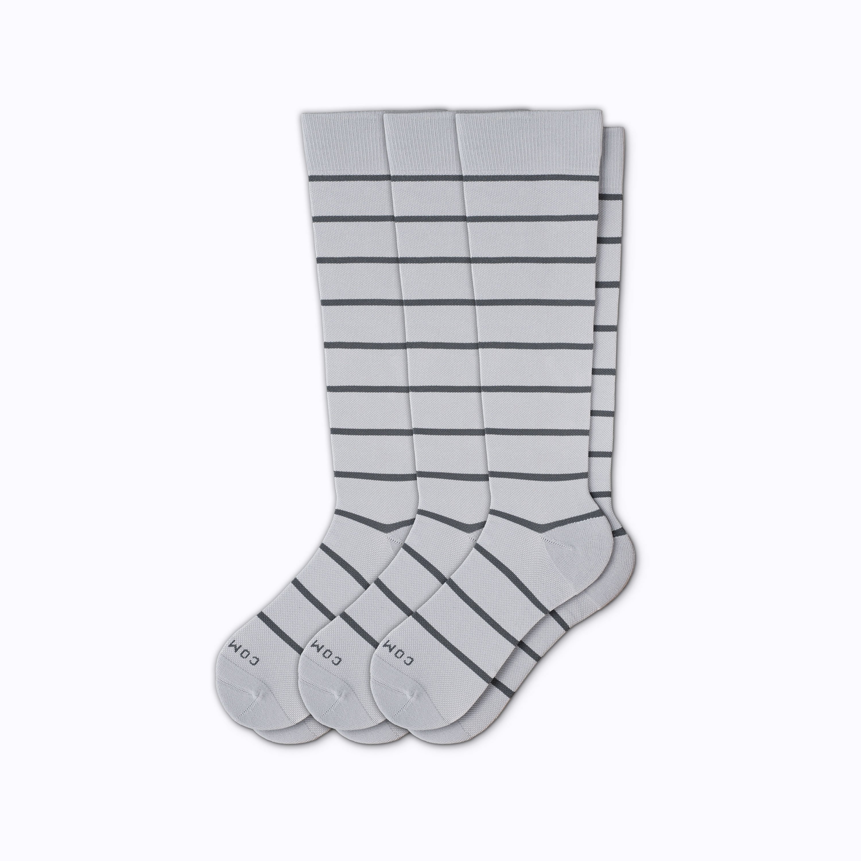 Knee-High Compression Socks – 3 Pack Stripes