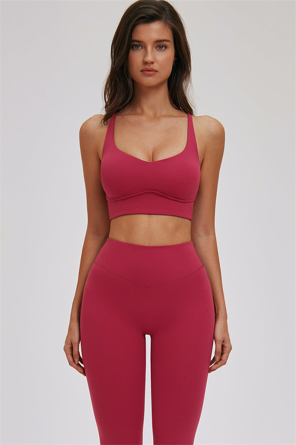 Kinetic Cross Back High Support Sports Bra