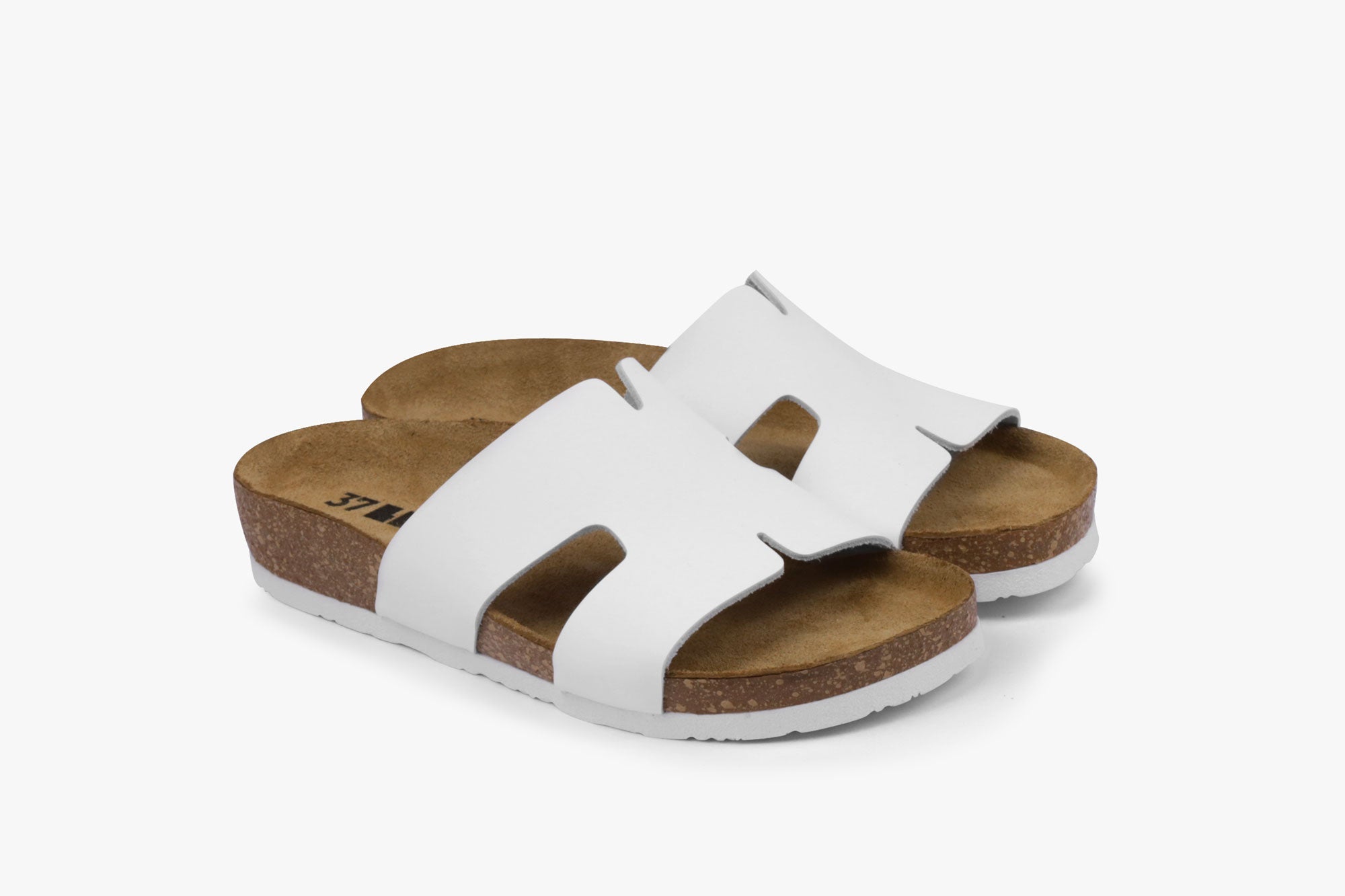 Liora Women's Leather Slide - One-Piece Leather Comfort Sandal