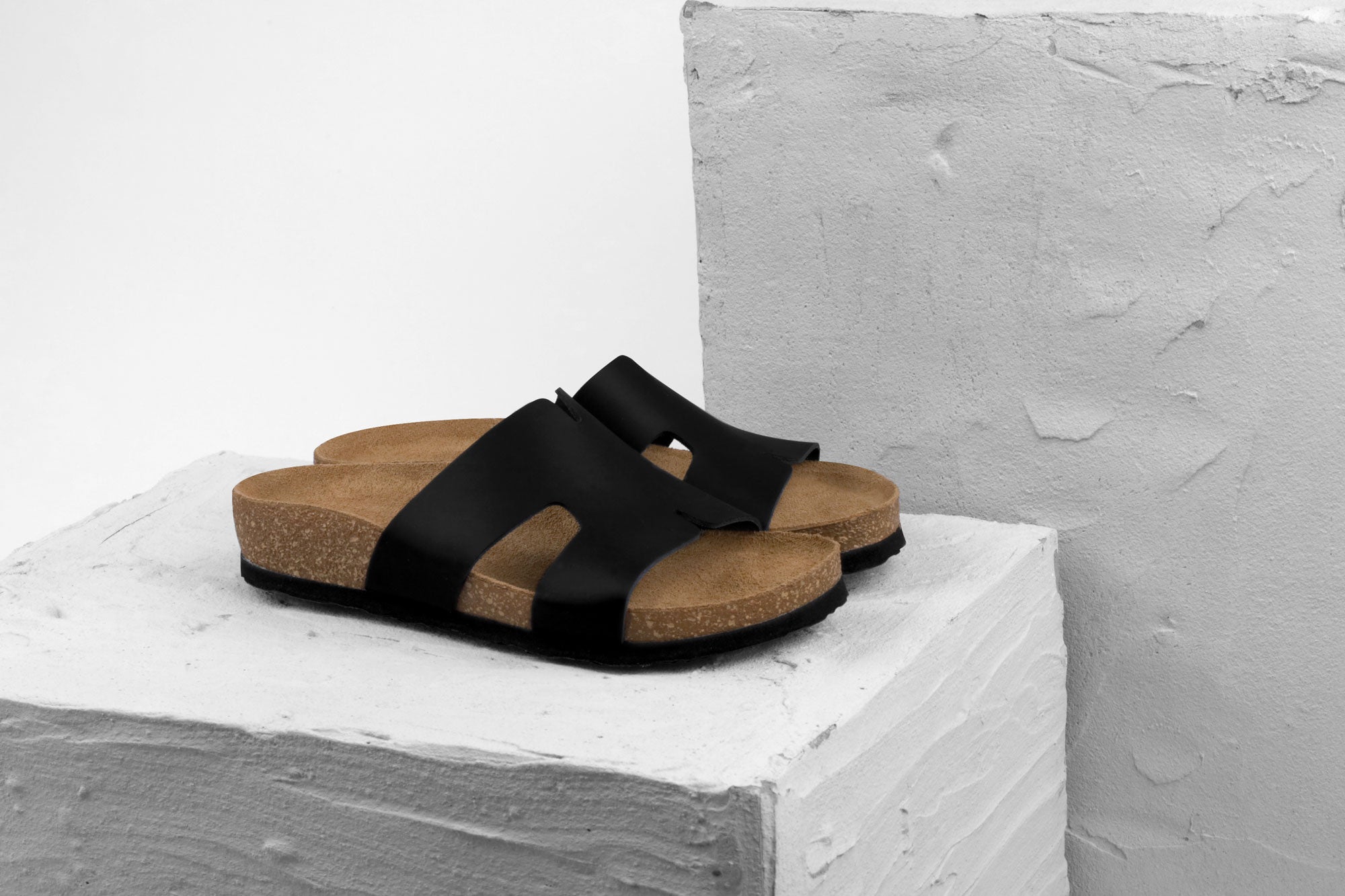 Liora Women's Leather Slide - One-Piece Leather Comfort Sandal