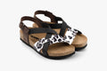 Noa Women's Leather Sandal - Ankle Strap with Adjustable Buckle & Arch Support
