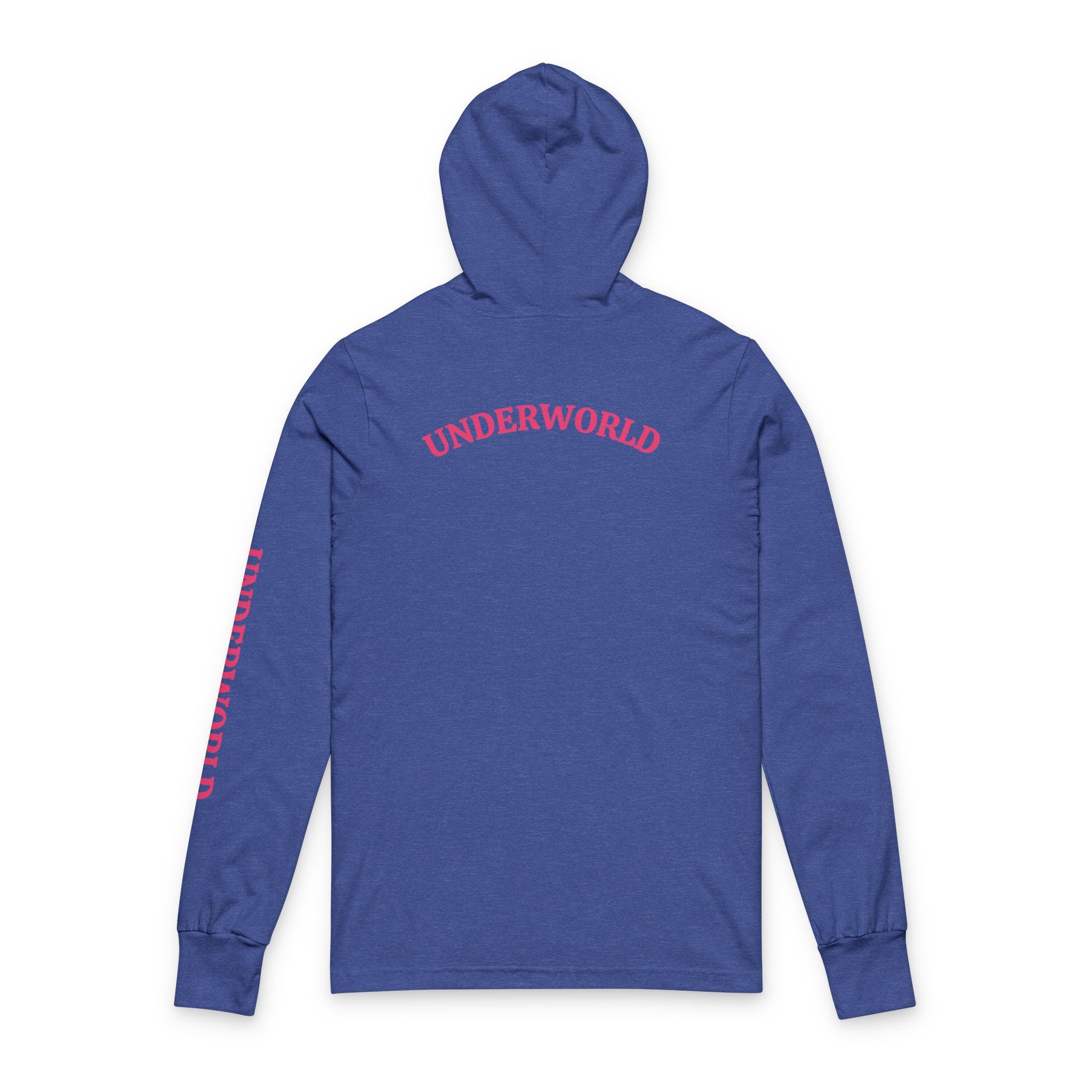 Underworld Pink Snake Skull Hooded Long Sleeve Tee - Statement Streetwear