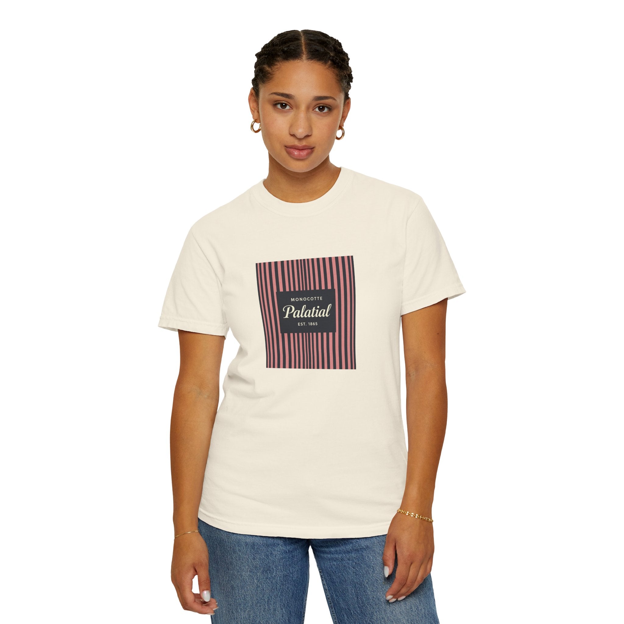 Palatial Stripes T-Shirt — Vintage Striped Graphic Tee