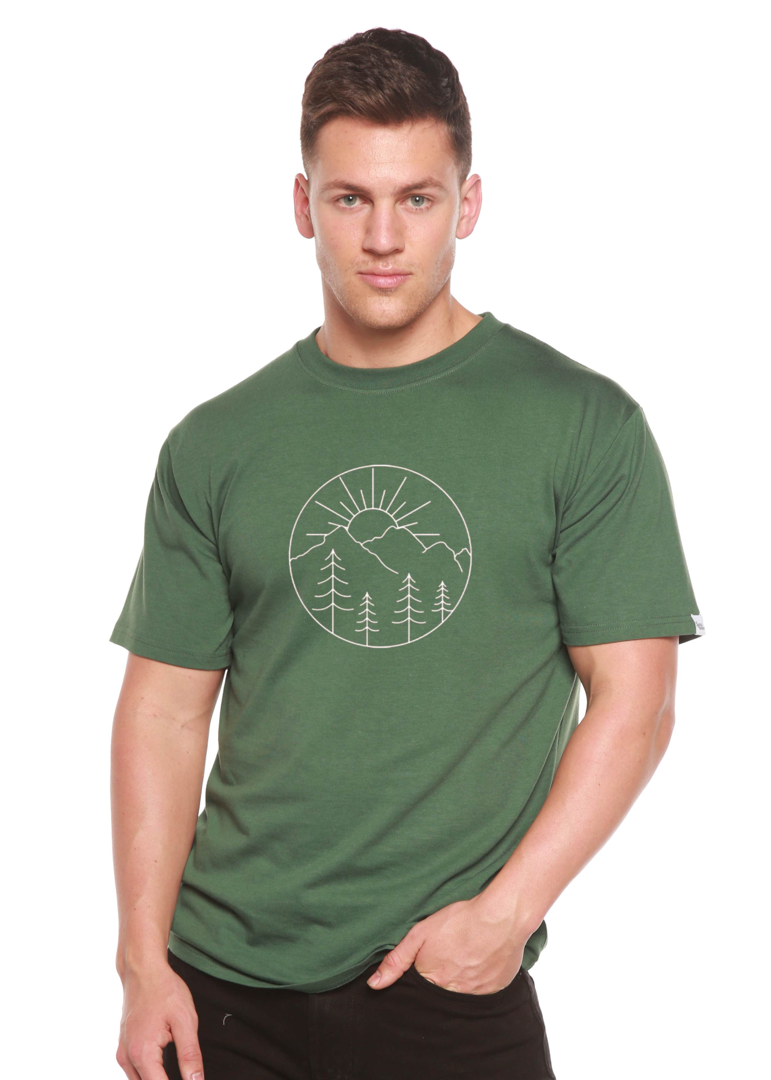Nature Lover Hike Men's Bamboo Viscose/Organic Cotton Short Sleeve T-Shirt