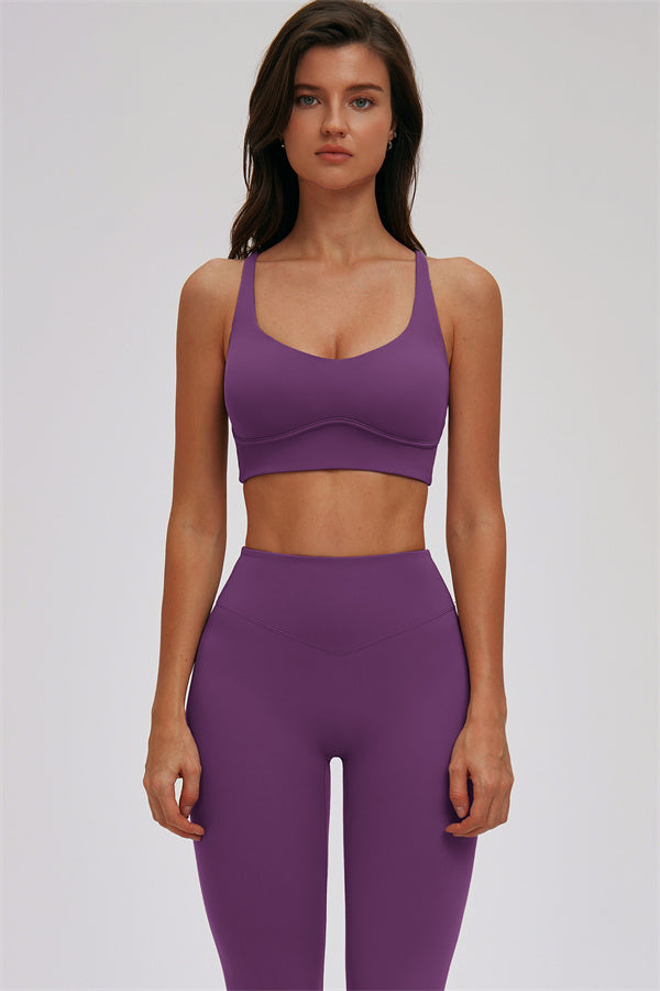 Kinetic Cross Back High Support Sports Bra