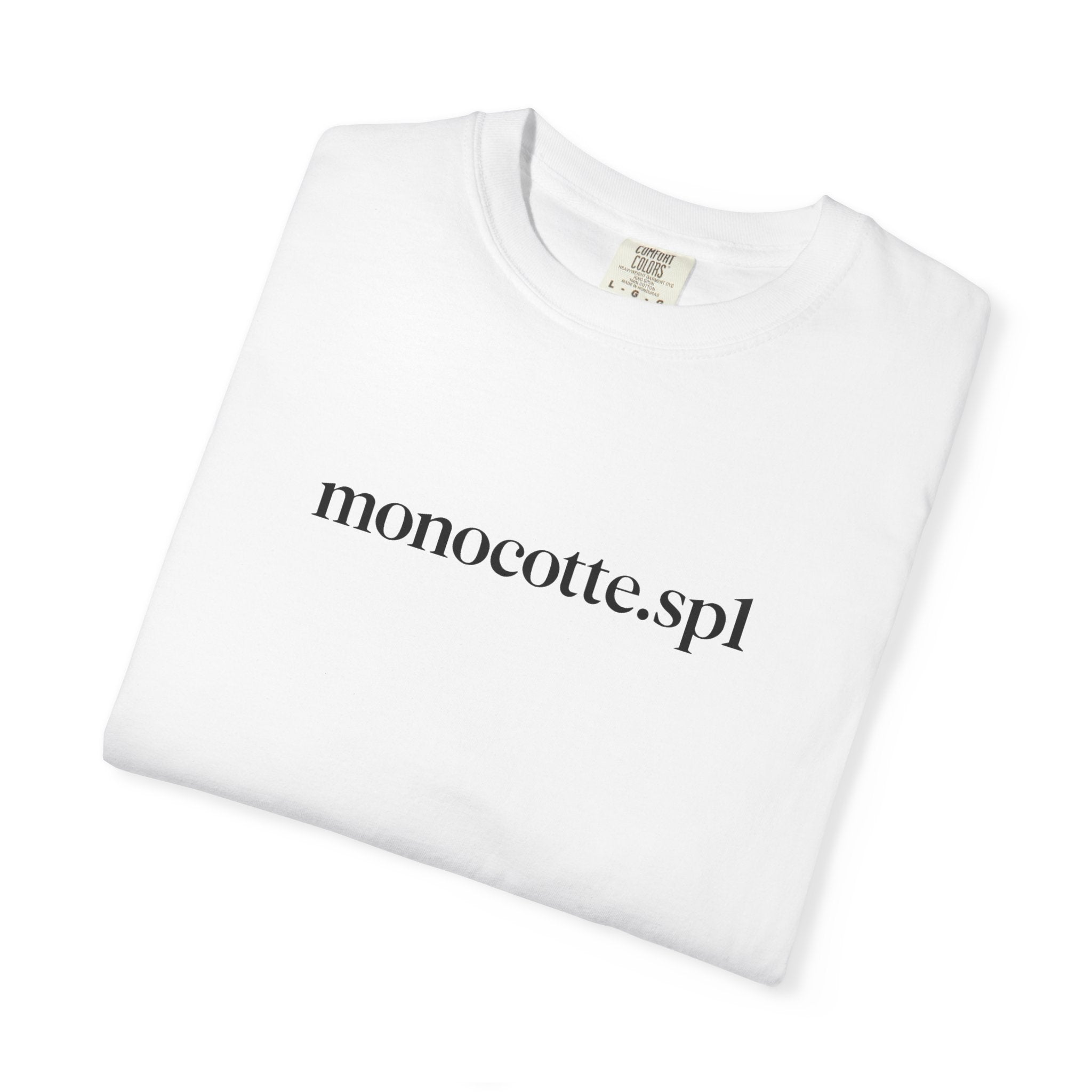 Minimalist 'monocotte.spl' Logo T-Shirt