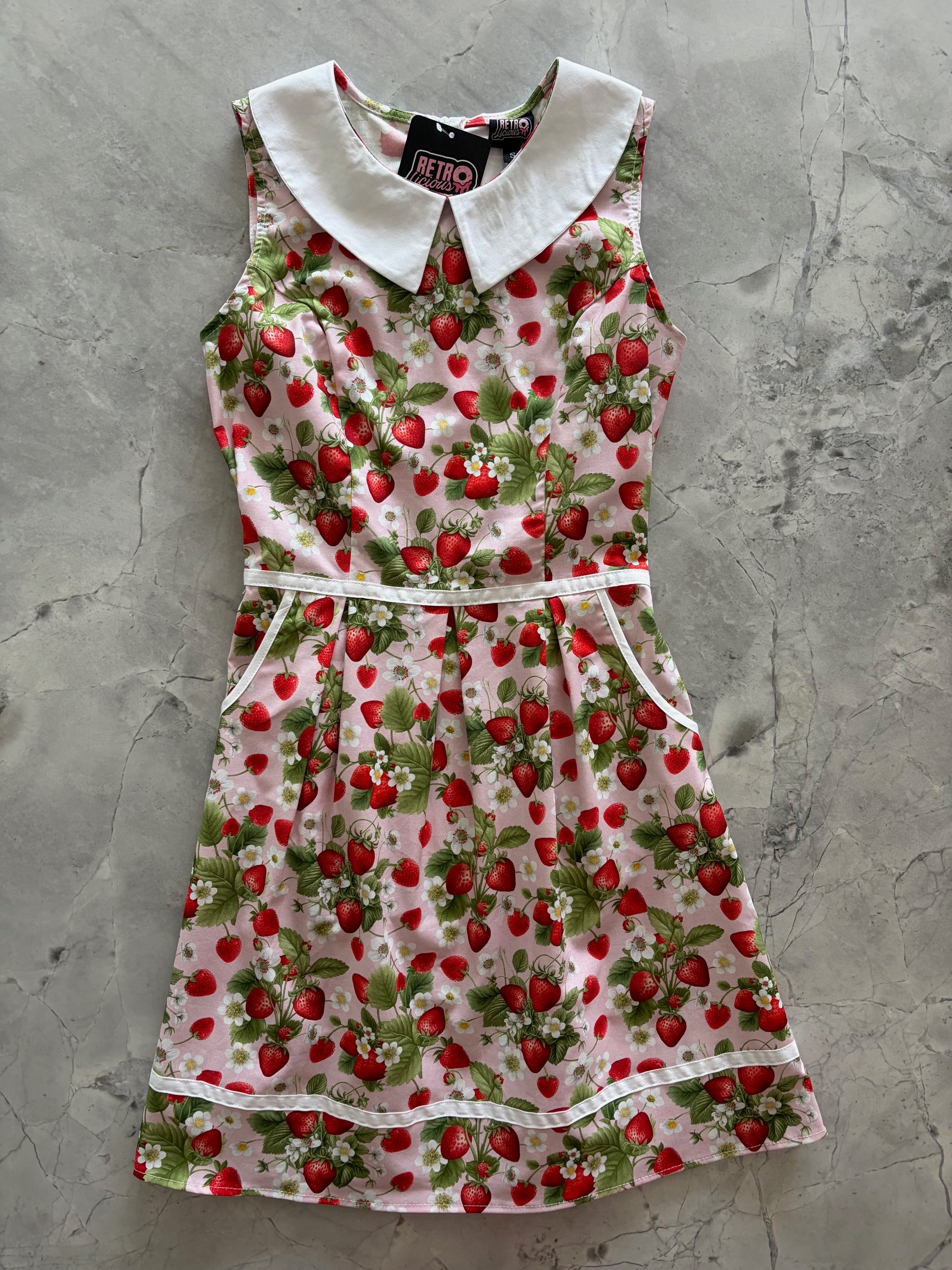 Strawberry Collared Dress