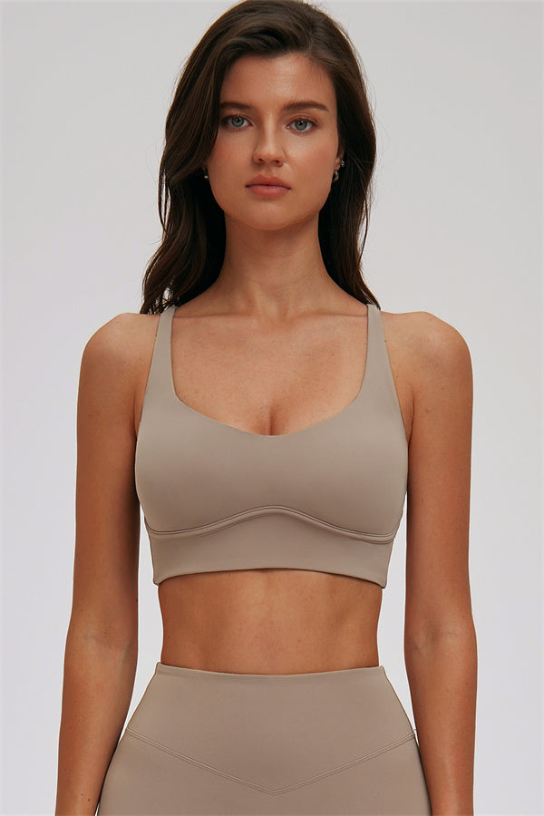 Kinetic Cross Back High Support Sports Bra