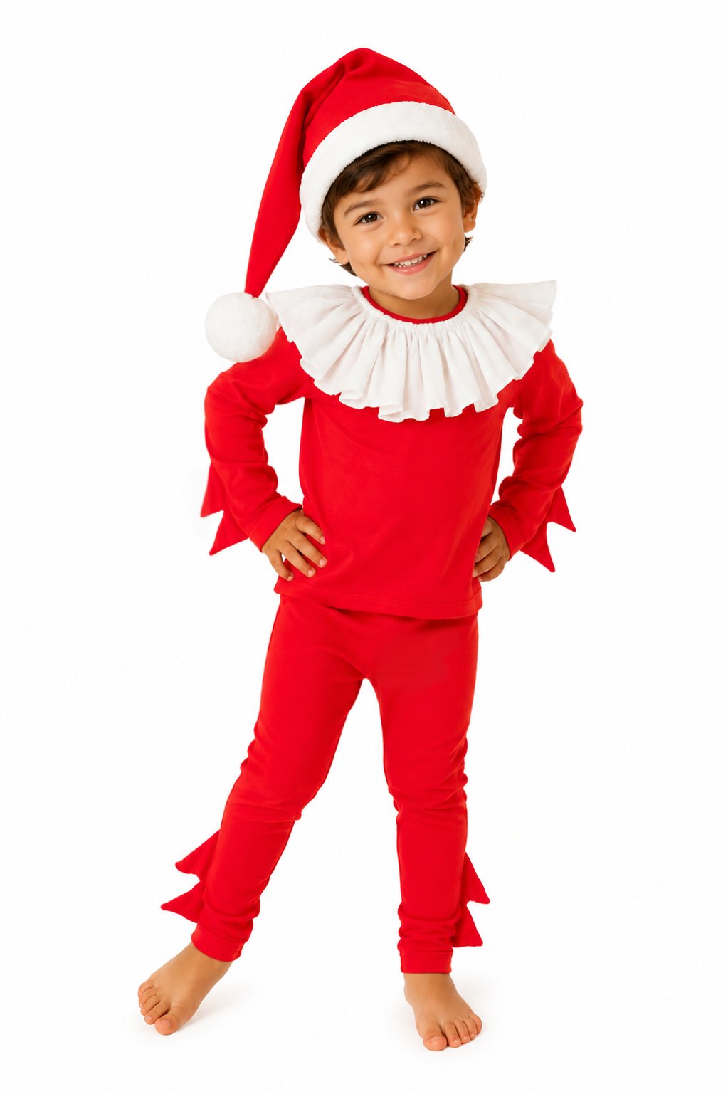 Red Holiday Elf Costume, Santa Costume