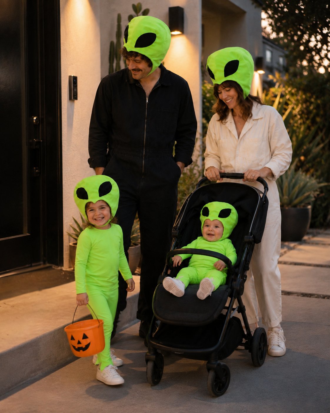 Baby Cosmic Green Alien Halloween Costume