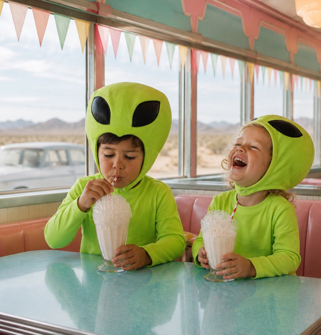 Cosmic Green Alien Halloween Costume