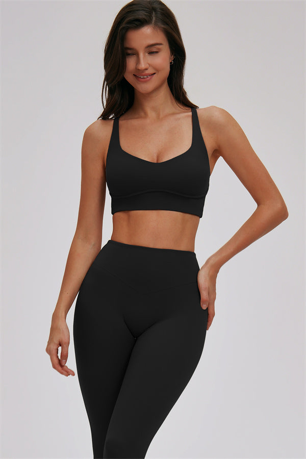 Kinetic Cross Back High Support Sports Bra