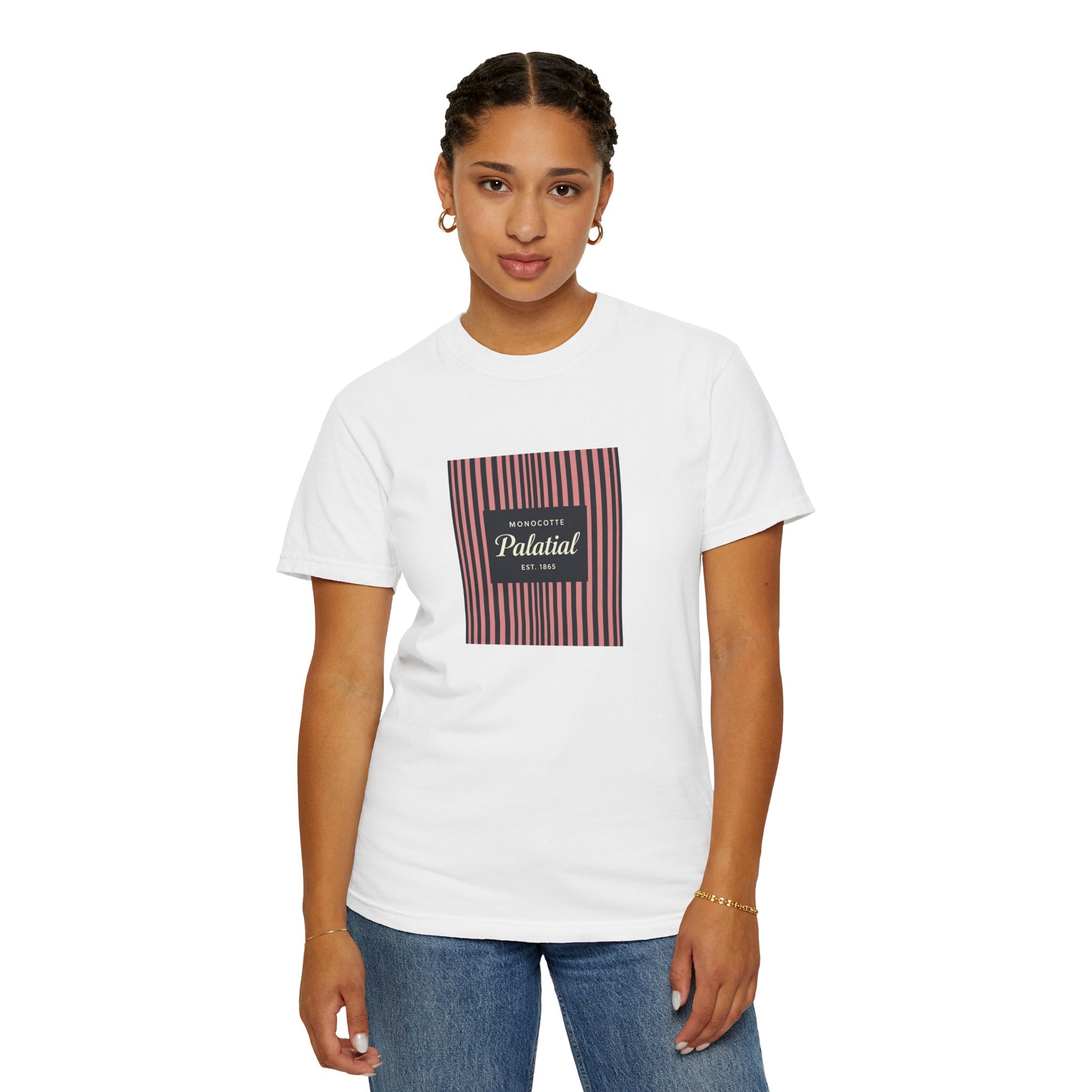 Palatial Stripes T-Shirt — Vintage Striped Graphic Tee