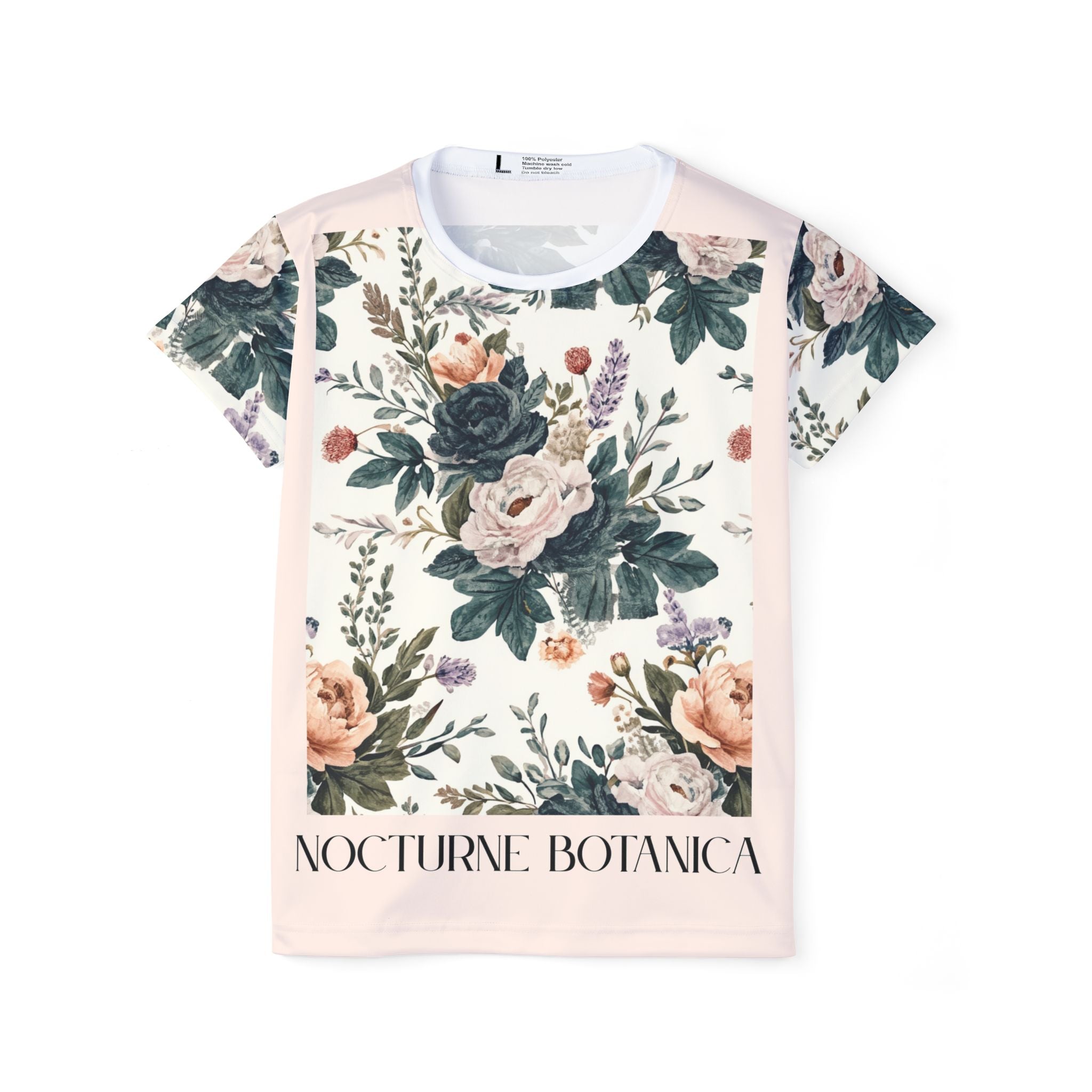 Floral 'Nocturne Botanica' Women's Sports Jersey — Vintage Rose Athletic Tee