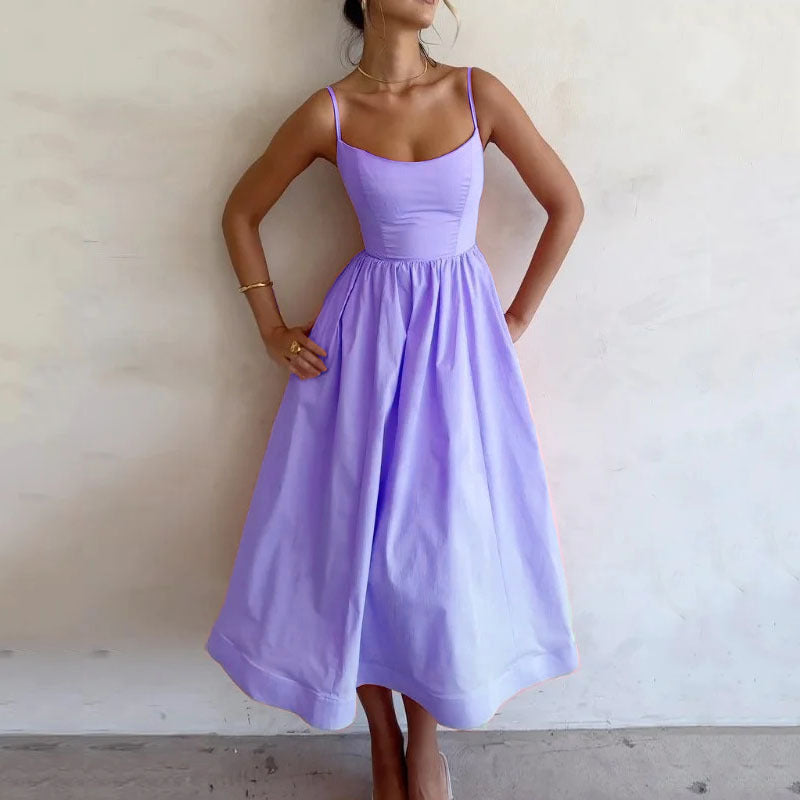 Women's Solid Color Dress