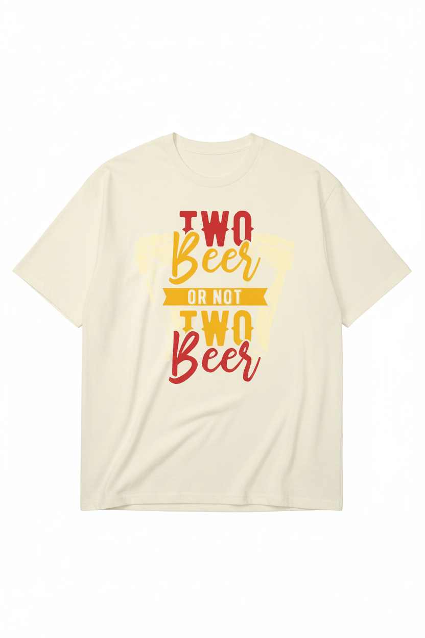 Two Beer Men's Bamboo Viscose/Organic Cotton Short Sleeve T-Shirt