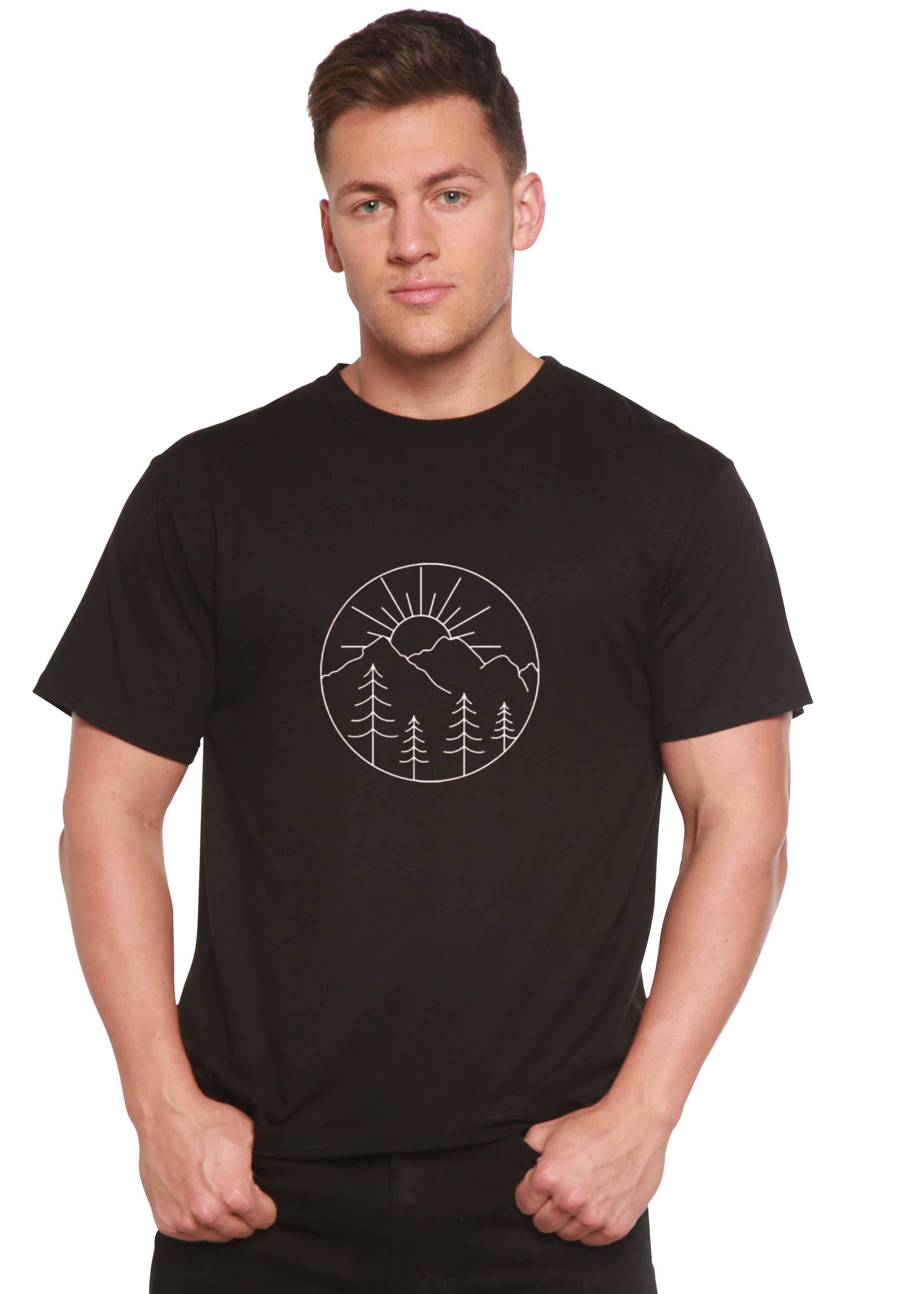 Nature Lover Hike Men's Bamboo Viscose/Organic Cotton Short Sleeve T-Shirt