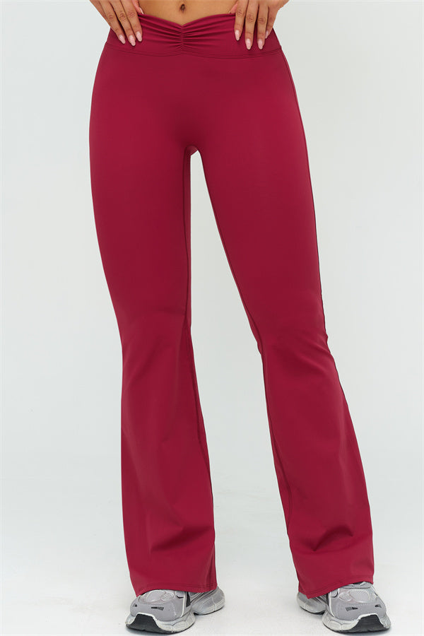 The Lushness Y-Back Sports Bra Flared Leggings 2-Piece Set