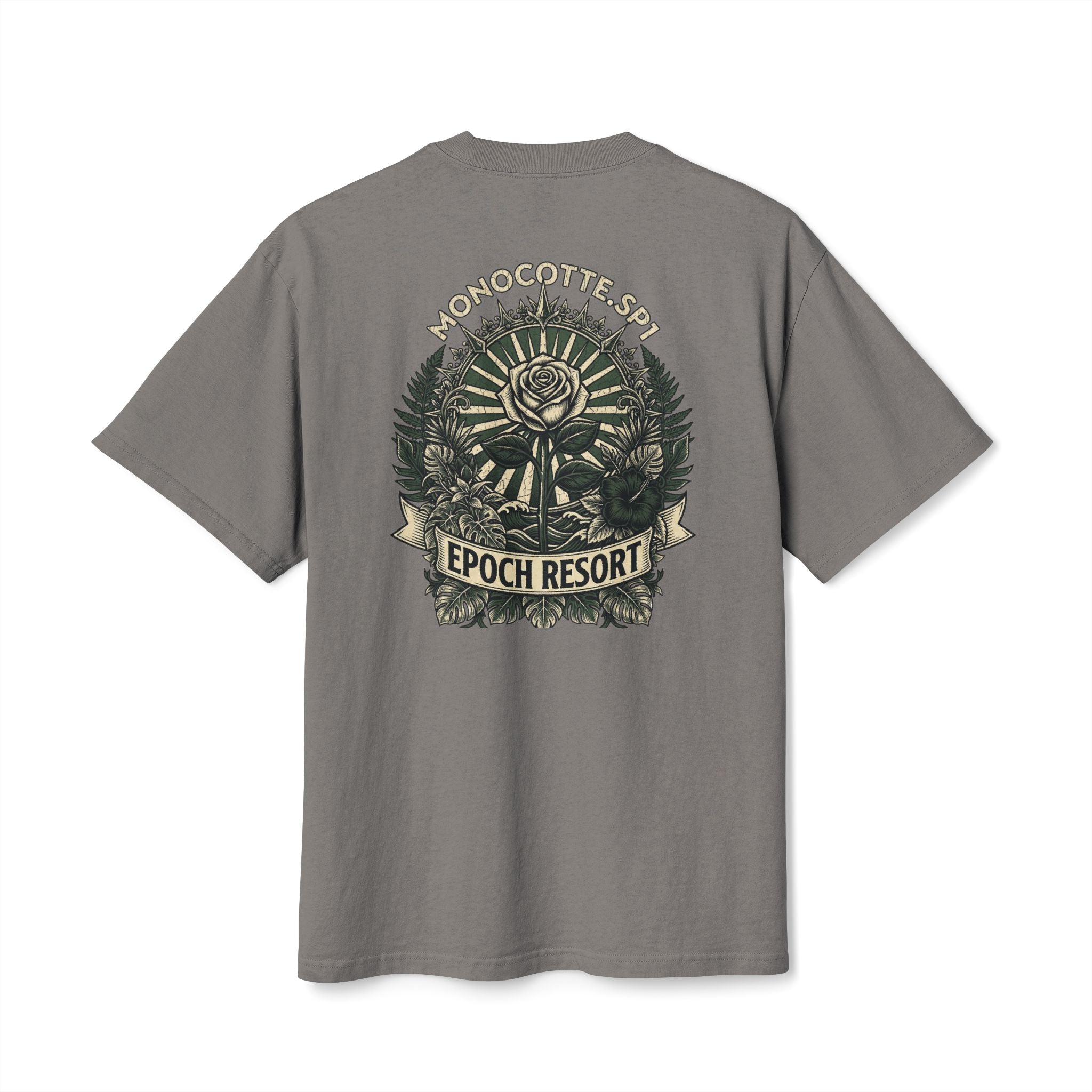 Epoch Resort Graphic Tee — Monocotte.sp1, Vintage Botanical Design