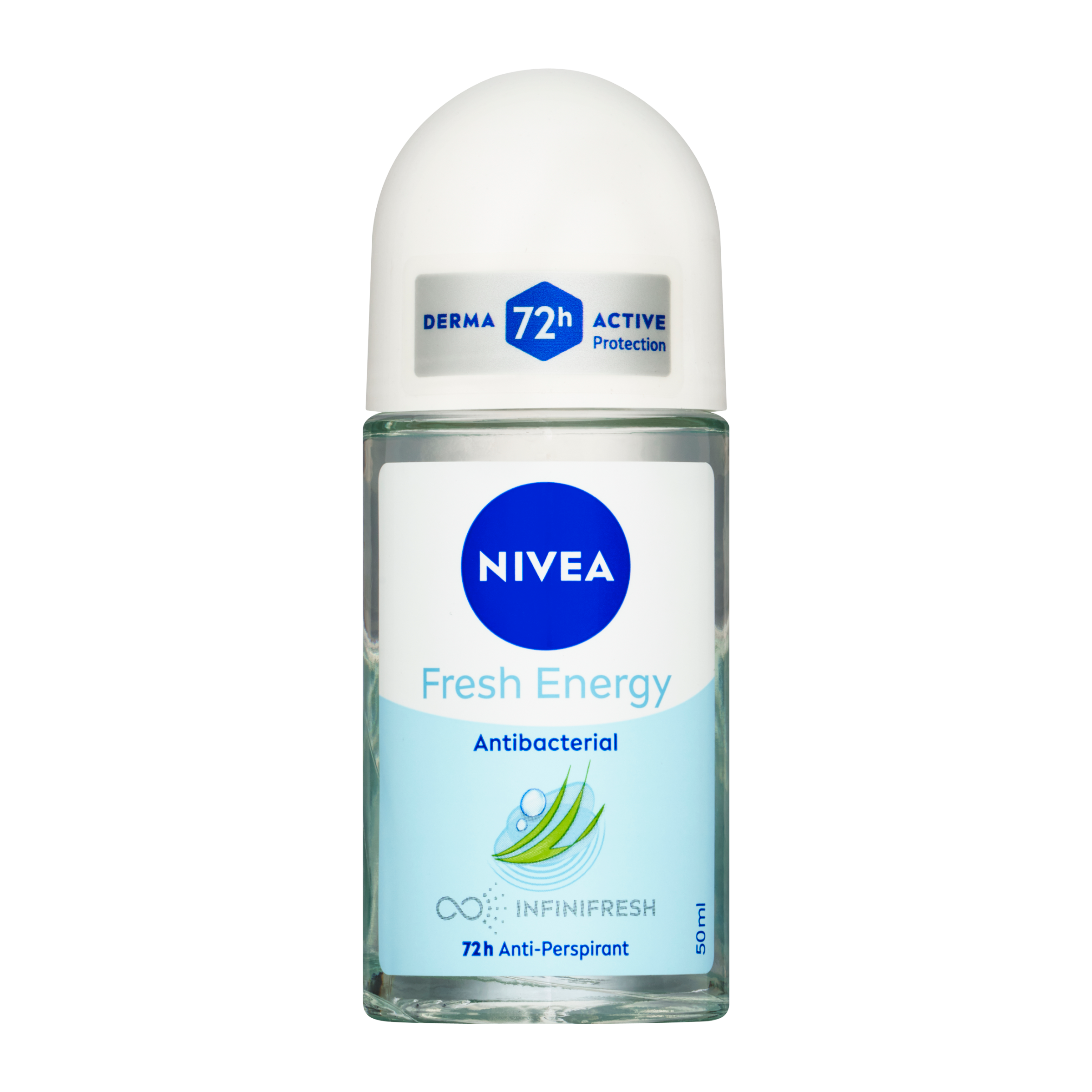 NIVEA Fresh Energy 72h Anti-Perspirant Roll-On 50ml – Antibacterial & Lemongrass Extract