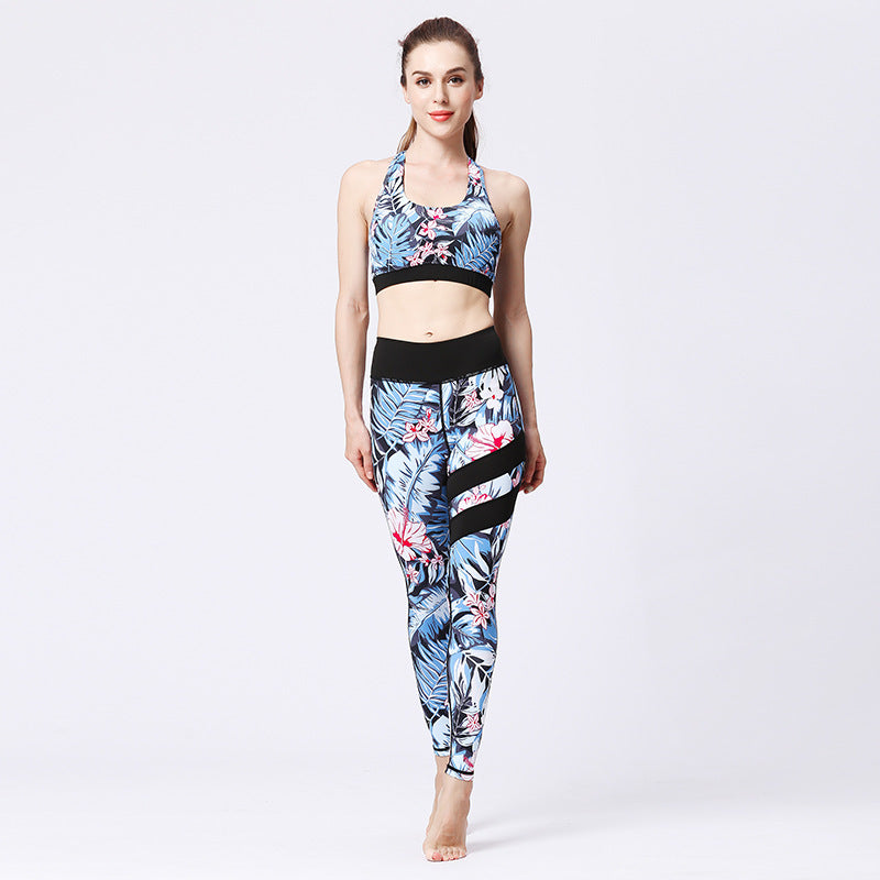 2-Piece Yoga Set – High-Waist Leggings & Crop Top