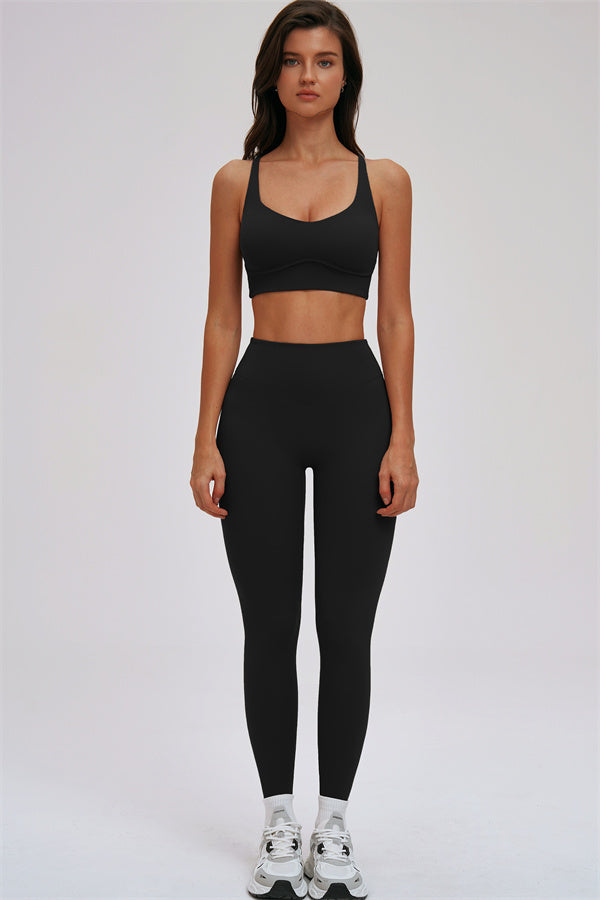 Kinetic Cross Back High Support Sports Bra