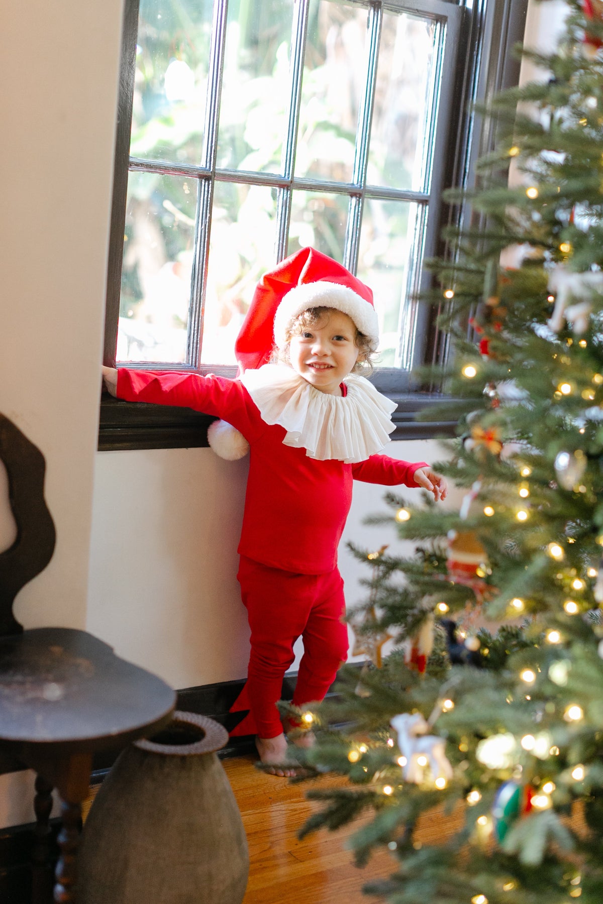 Red Holiday Elf Costume, Santa Costume