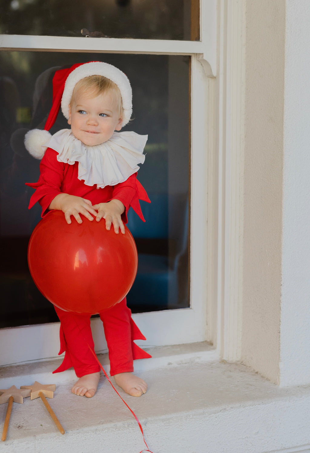 Red Holiday Elf Costume, Santa Costume