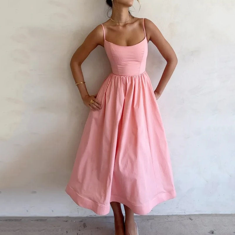 Women's Solid Color Dress