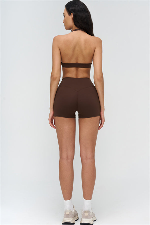 Sports Bra and Shorts 2-Piece Set – Seamless Sculpting