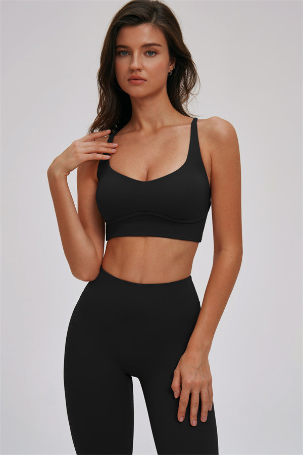 Kinetic Cross Back High Support Sports Bra