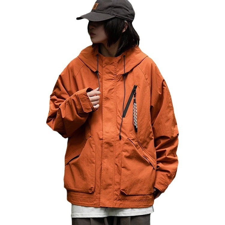 Spring Outdoor Jacket - Windproof & Waterproof Hooded Functional Jacket