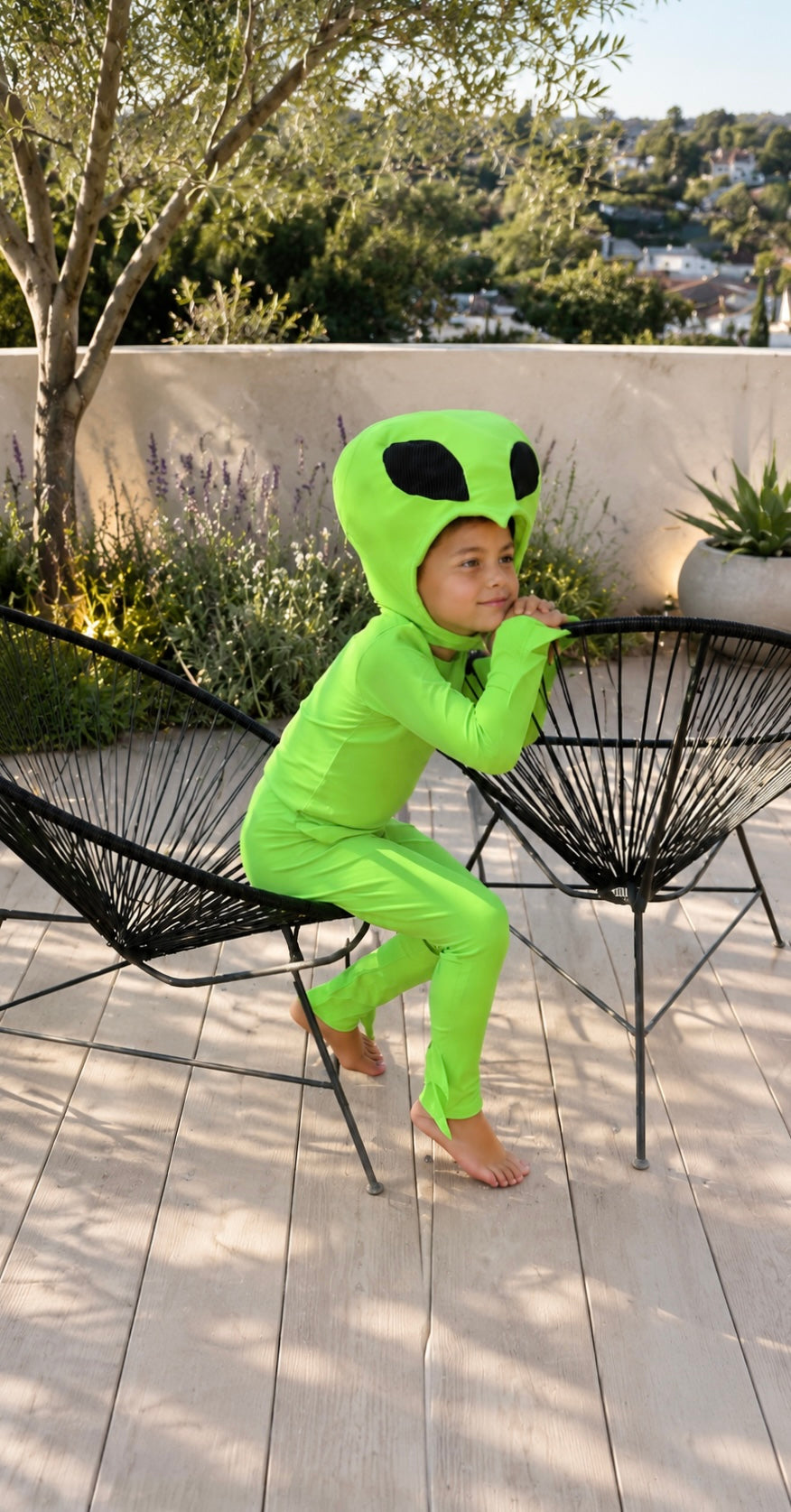 Cosmic Green Alien Halloween Costume