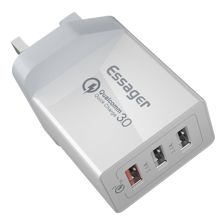Three-Port USB Fast Charge 30WQC30 Mobile Phone Charger