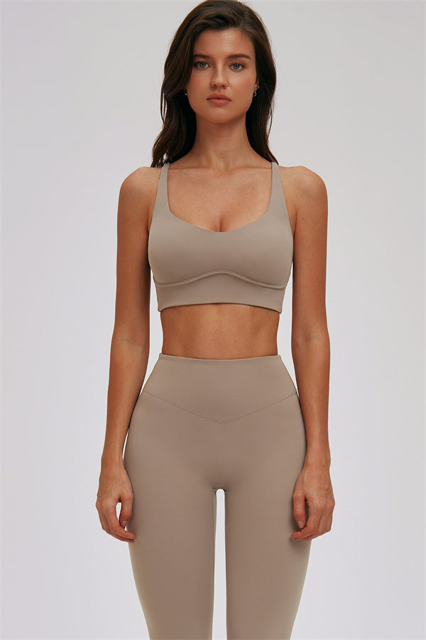 Kinetic Cross Back High Support Sports Bra