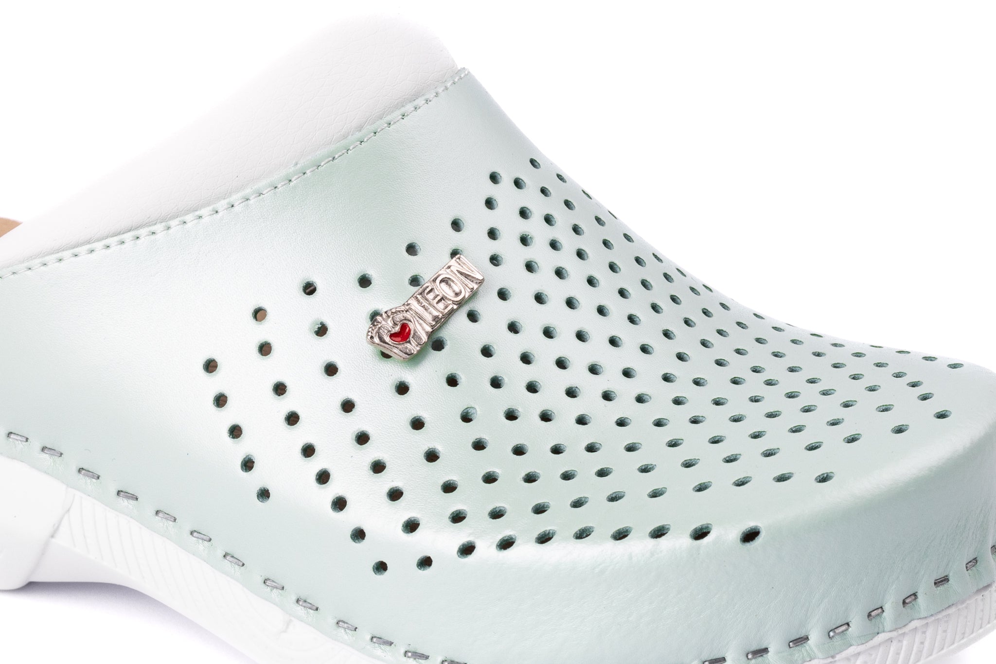 Pandora III Women's Leather Clogs - Gel Insole & Perforated Leather for Breathability