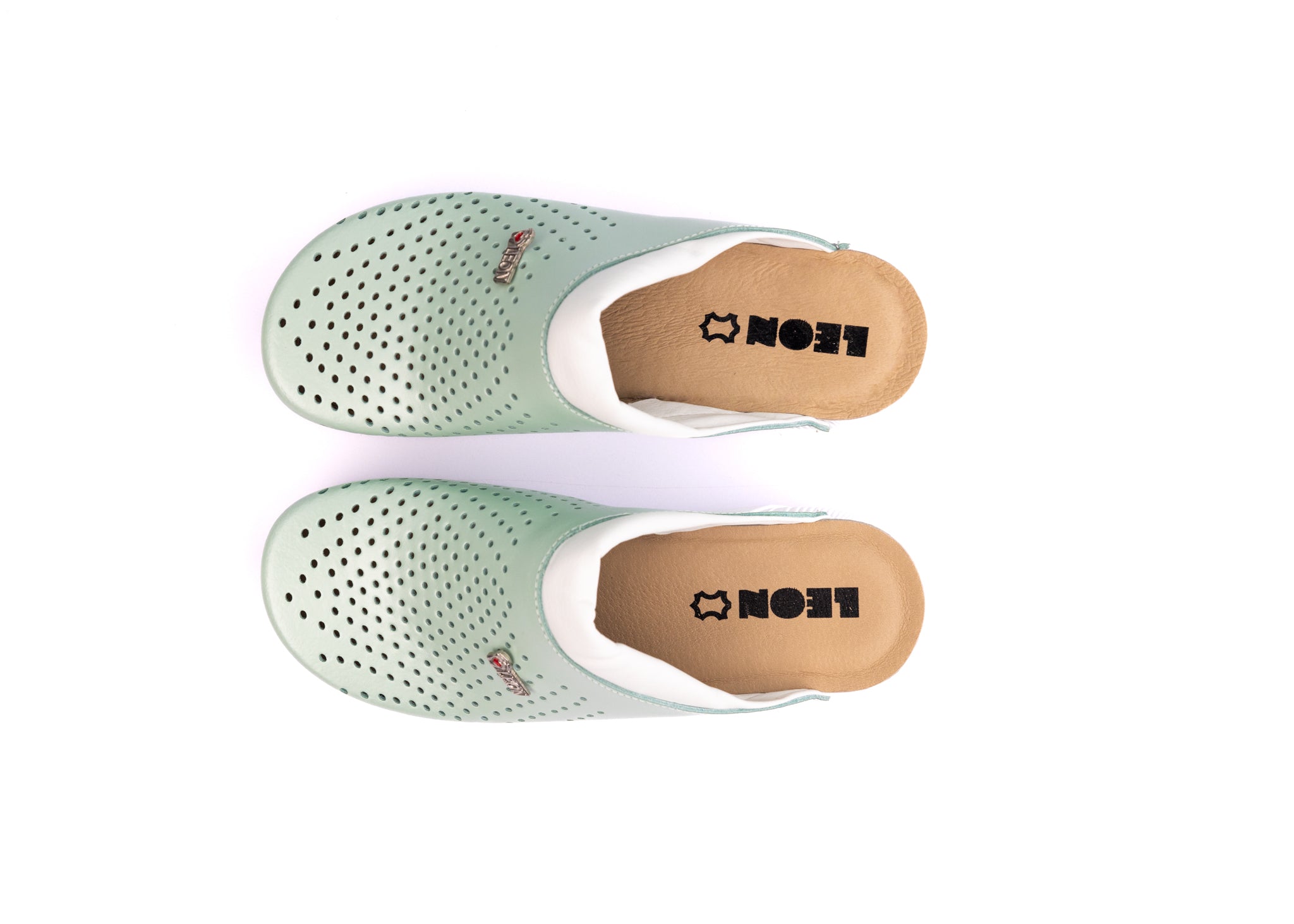 Pandora III Women's Leather Clogs - Gel Insole & Perforated Leather for Breathability