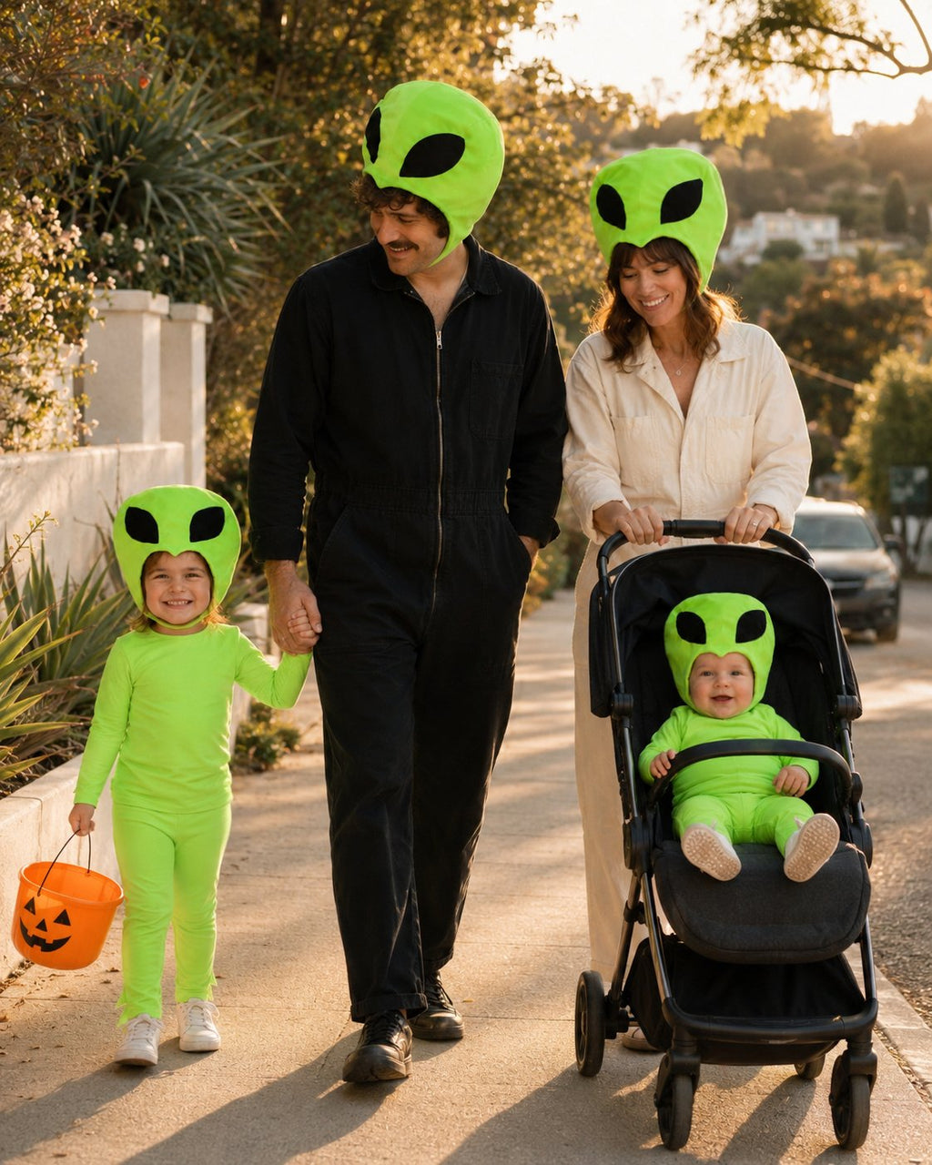 Cosmic Green Alien Halloween Costume