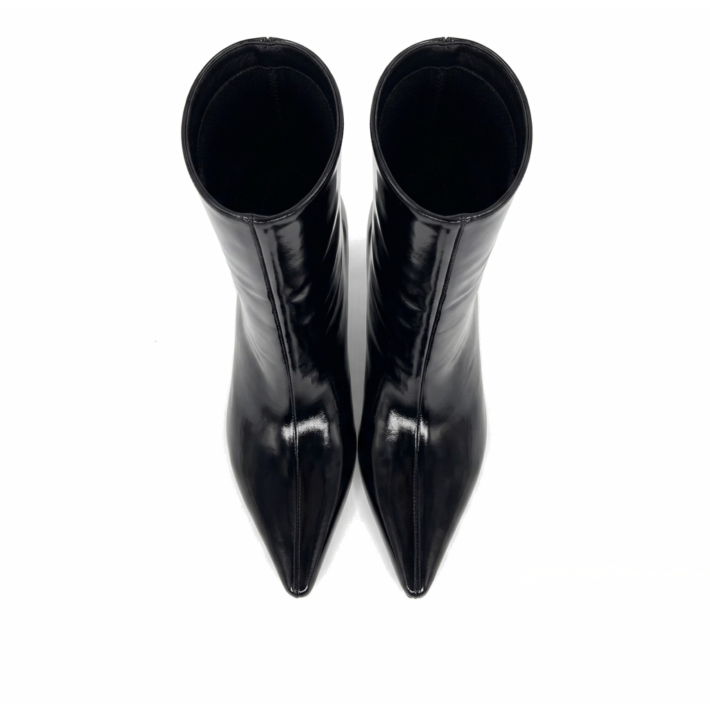 Ari Knee-High Glossed Leather Boots