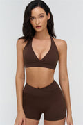 Sports Bra and Shorts 2-Piece Set – Seamless Sculpting