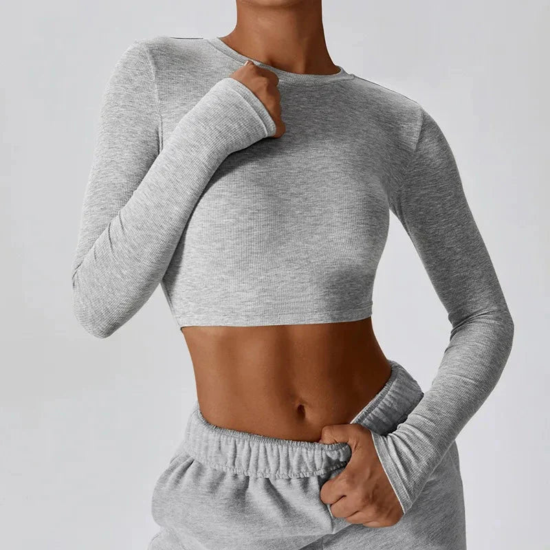 Slim Fit Long Sleeve Yoga Top