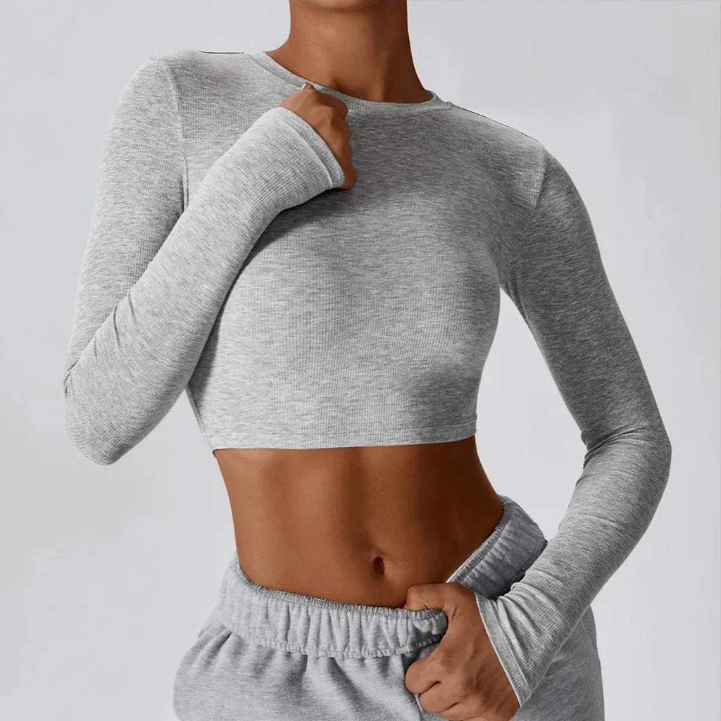 Slim Fit Long Sleeve Yoga Top